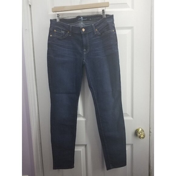 7 For All Mankind Denim - 7 For All Mankind Dark Wash the Skinny Size 32